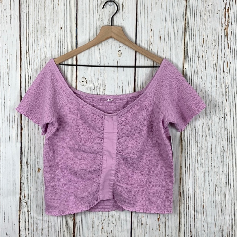 Bp smocked off the shoulder top